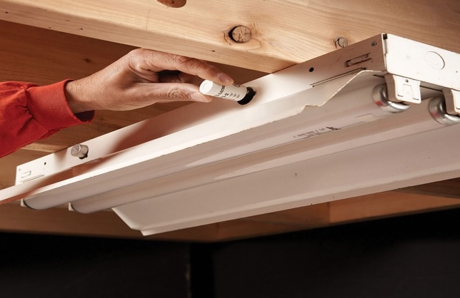 Easy Installation of fluorescent lights